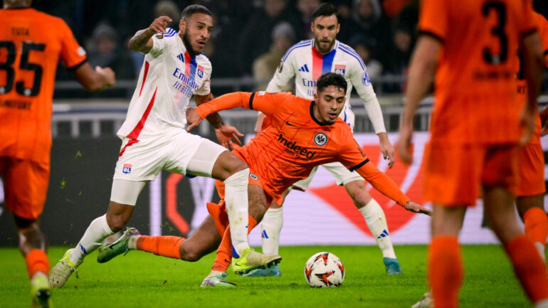 Corentin Tolisso lors d'OL - Francfort