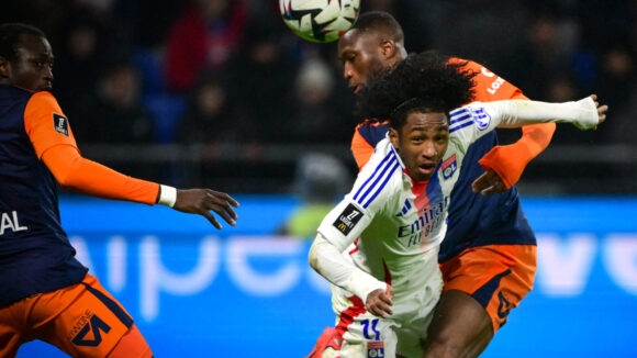 Malick Fofana lors d'OL - Montpellier