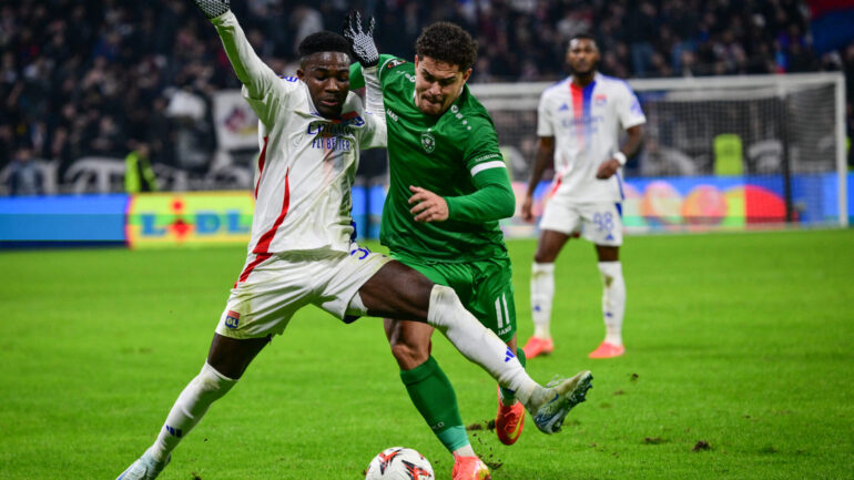 Ernest Nuamah lors d'OL - Ludogorets