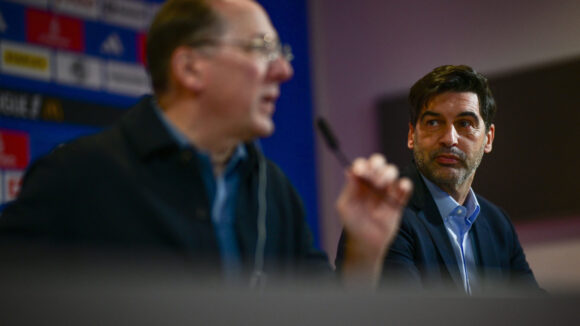 John Textor et Paulo Fonseca (OL)