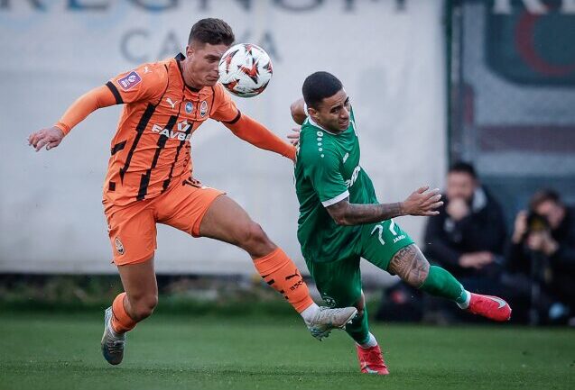 L'équipe de Ludogorets face au Shakhtar Donetsk