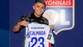 Thiago Almada à l'OL avec le numéro 23