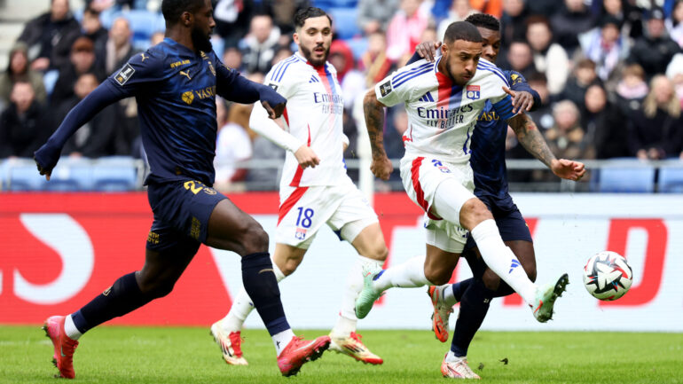 Corentin Tolisso lors d'OL - Reims