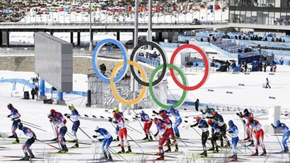 Illustration de la mass-start des Jeux olympiques d'hiver