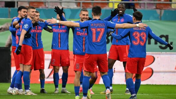 Les joueurs du Steaua Bucarest (AFP)