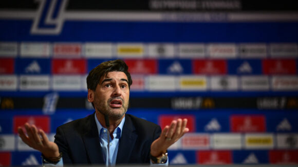 Paulo Fonseca lors de sa présentation comme nouvel entraîneur de l'OL