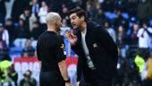 Paulo Fonseca dans un échange tendu avec Benoit Millot lors d'OL - Brest