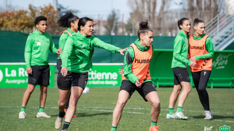 Les joueuses de l'AS Saint-Etienne